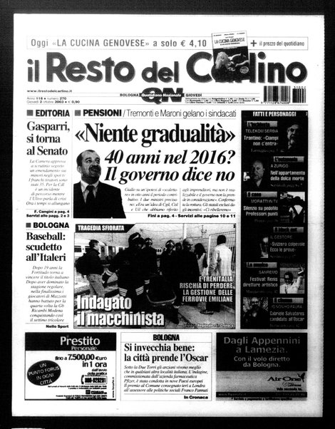 Il Resto del Carlino : giornale dell'Emilia